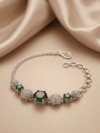 Regal Emerald Green & Stardust Sphere Bracelet