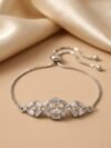 Luminous Vintage-Inspired Geometric Bolo Bracelet