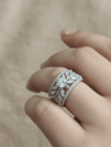 Vintage-Inspired Floral Diamond Ring